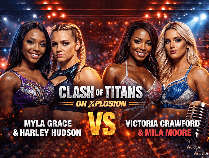 Myla Grace and Harley Hudson vs. Victoria Crawford and Mila Moore